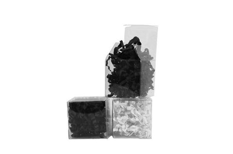 CLEAR FOLDING 1 PIECE CUBE BOX