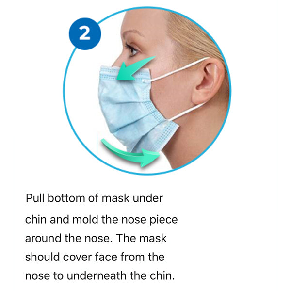 3 Ply Disposable Mask - 50 Pack